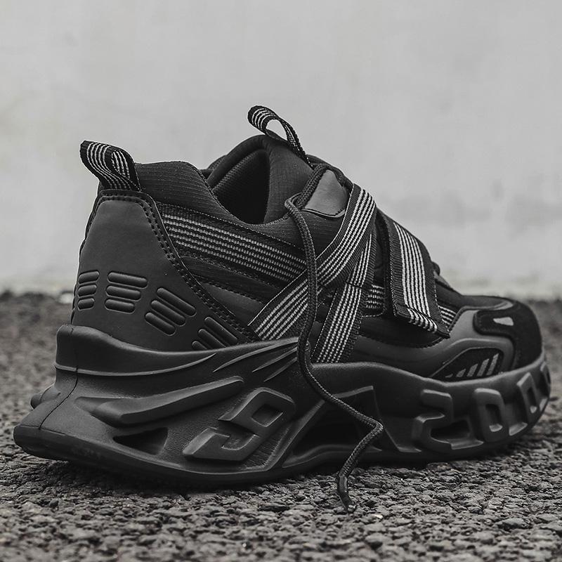 Men's Running Sports Shoes Shock-Absorbing Rebound Breathable Outdoor Racing Sneakers Men Luxury Height Increasing 5cm