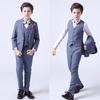Modischer Kinder-Jungenanzug, dreiteiliges Herren-Performance-Kleid(Mantel + Weste + Hose)