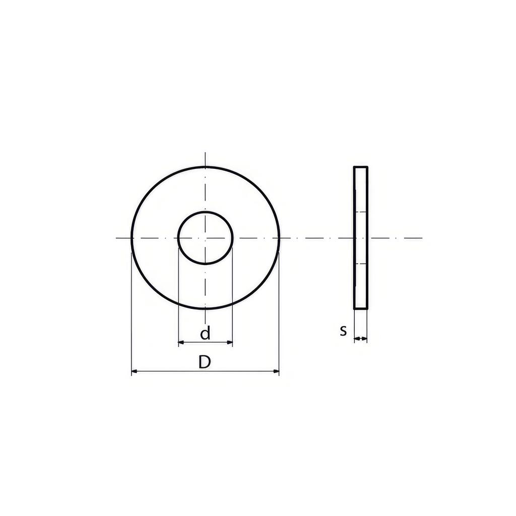 DIN9021 galvanized wide washer 1KG M16