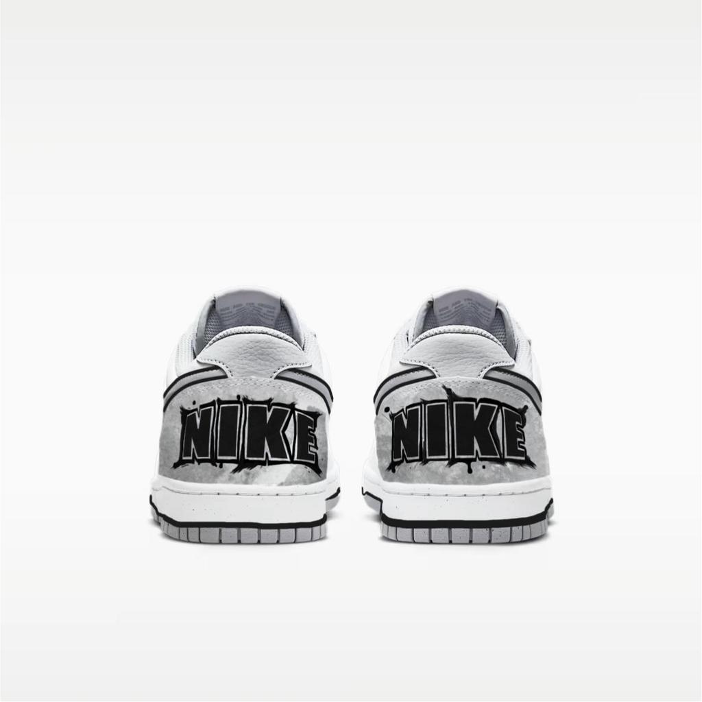 Nike Pantofi de Skateboard Respirabili Rezistenți la Abraziune Joși Bărbați Alb Gri 355152-106(EchipaD-)