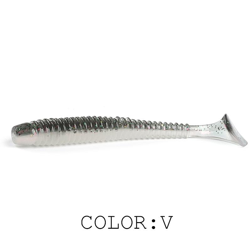 2025 HOT Impact Ring Shad Fishing Lure Soft 63mm 80mm 97mm Plastics Baits Swimbait Jigging LureBait perch Lures