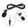 Black Wired Microphone Mini Amplified Microphone Durable Clip Microphone  Reporter