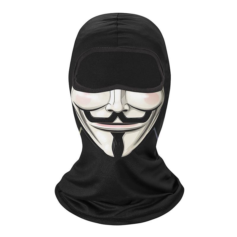 Motorcycle Face Mask Outdoor Cool Sunscreen Balaclava Lycra Moto Biker Wind Cap Mask Stopper Windproof Bicycle Cycling Headgear