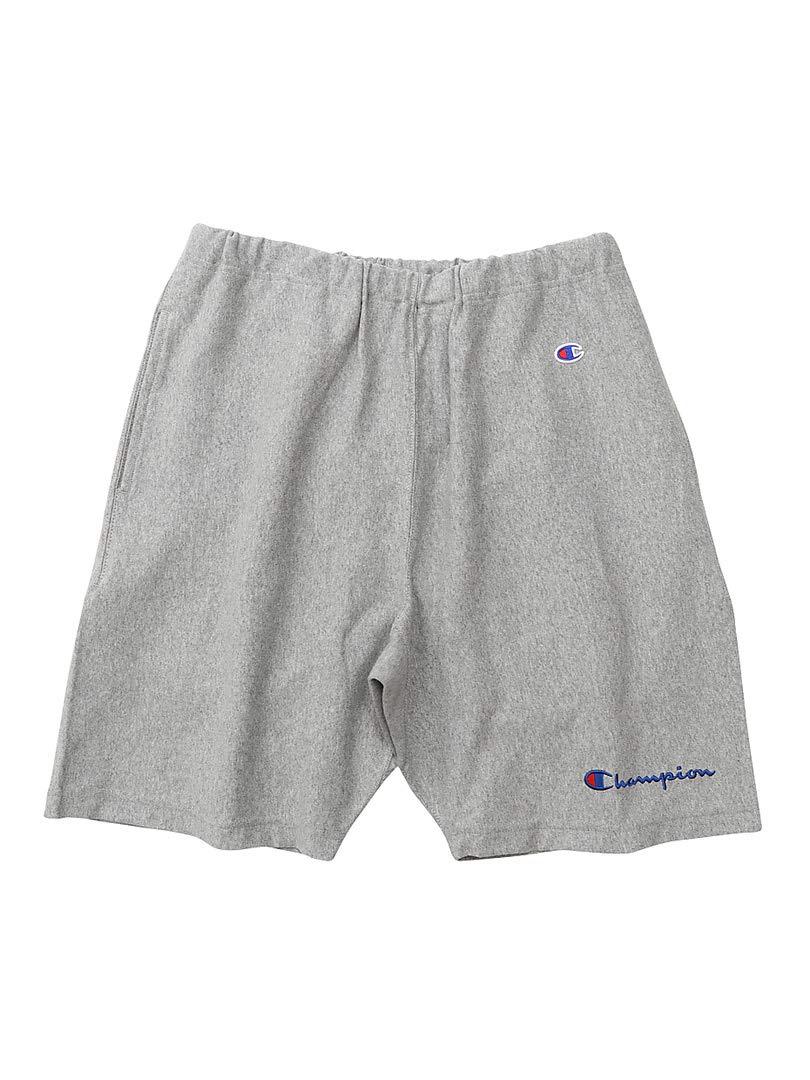 

Shorts Cotton Embroidered Ribbed Script Logo Reverse Shorts REVERS Oxford Gray L [Champion] 100% 9.4oz Weave(R) WEAVE(R) C3-P507 Men s