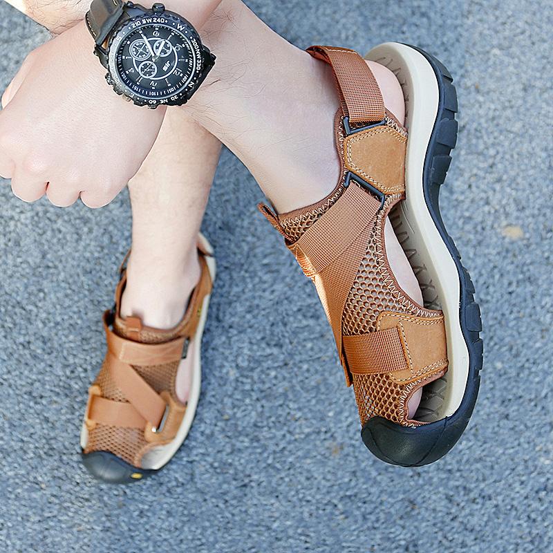 Fashion Light Weight Casual Men Mesh Sandals Cool Street Slippers Summer Flip Flops Comfort Non Slip Man Beach Shoes Zapato Hombre