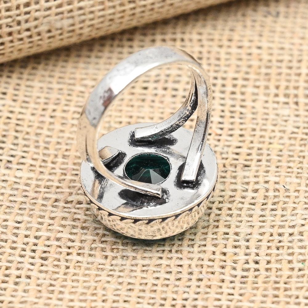 Indicolite Tourmaline Gemstone Handmade 925 Sterling Silver Jewelry Ring For Wedding Gift