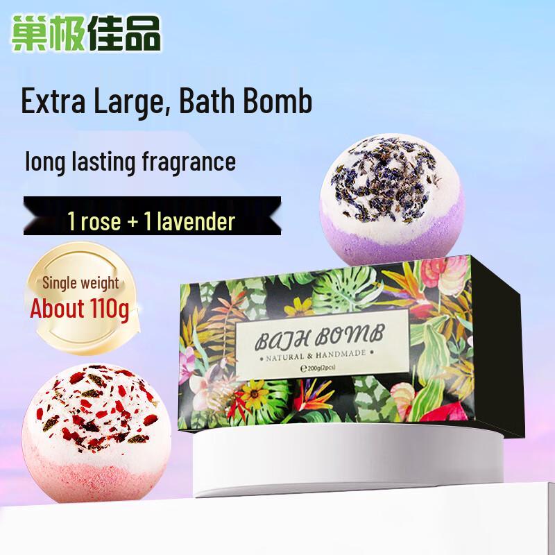 Rose Essential Oil Bubble Bath Bomb