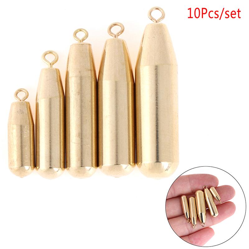 

10 шт./пакет, медное грузило, рыболовные вертлюги, свинцовый противовес, аксессуары