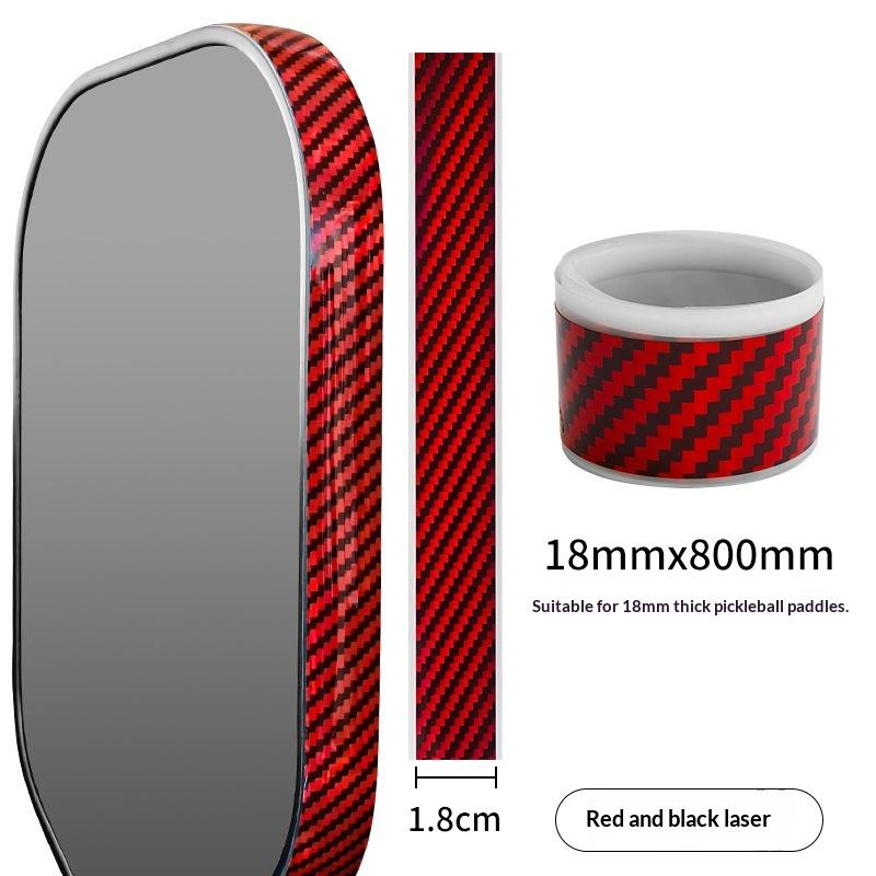 Laser Pickleball Paddle Protection Tape Paddle Head Edge Guard Racket Edge Curved Frame Protection Laser Tape For Sports Pad