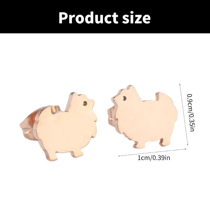 Korean Style Sheep Studs Earrings Animal Earwear Lightweight and Comfortable Ear Accessories for Fashion Enthusiasts