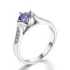 ZHOUYANG Engagement Wedding Ring For Women Classic Prong Setting CZ  Rose Gold Color Fashion Jewelry Lover's Ring R064 R065