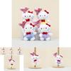 Adorable Korean Style Kt Cat Plush Toy With Colorful Heart Balloon Keychain Attachment