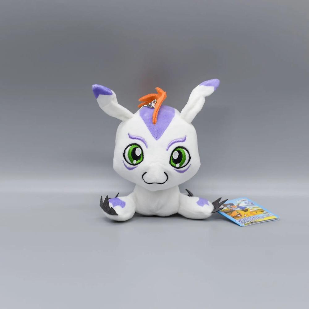 10cm Digimon Adventure Patamon Tailmon Gomamon Patamon Piyomon Agumon Tentomon Key Chain Doll Plush Pendant Gift