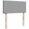 Enjoy restful nights with this ottoman bed with mattress in light grey measuring 80 x 200 cm upholstered in fabric