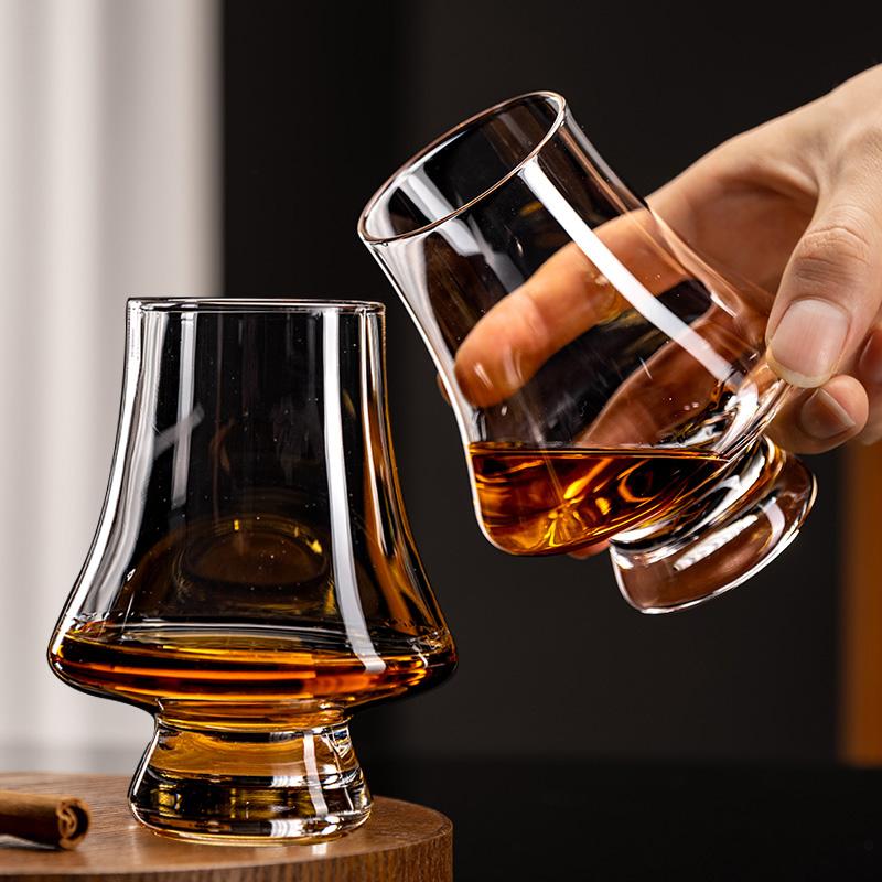 200/250ml Tasting Glasses Set Of 4pcs Lead-free Crystal Glass Whiskey Cup Smelling Wine Glasses Cocktail Glasses Bar Restaurant
