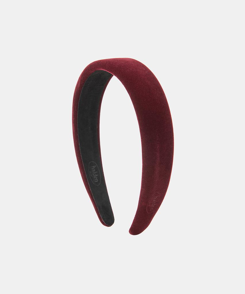 Halden Emboss Logo Velvet Hairband (H003_Burgundy)