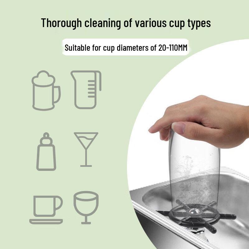 TLXT Automatic Stainless Steel Glass Rinser Nozzle