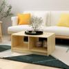Day and Night - Day and Night Solid Pine Wood Coffee Table 75x50x33.5 Cm