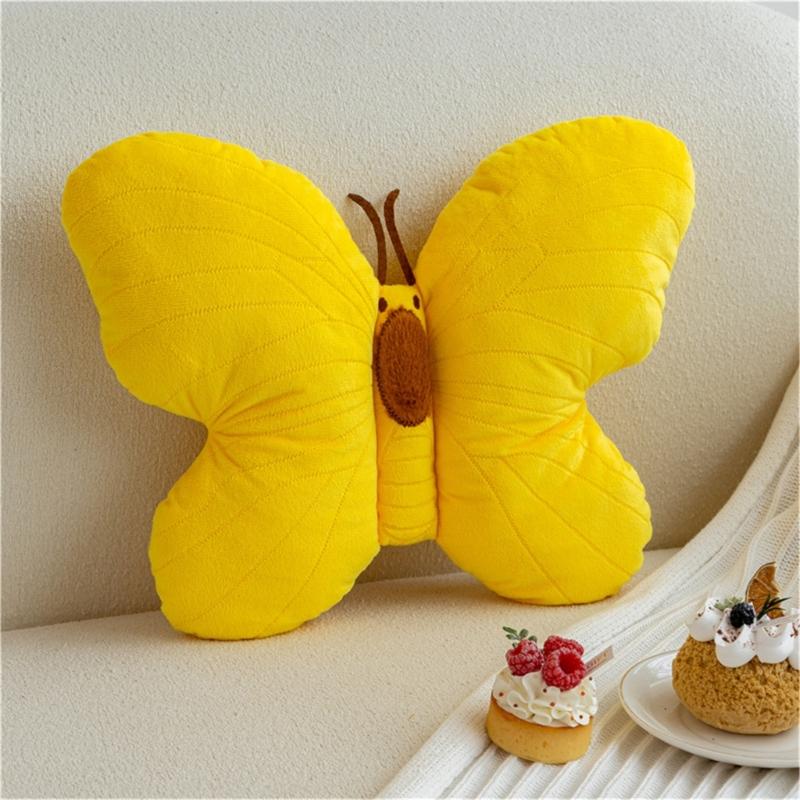 Soft Plushes Butterfly Pillow for Bedroom Living Room Decoration and Kids Room
