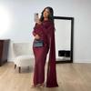 Herbst Winter Damen Satin Chiffon Bodycon Abendkleid Formelles Partykleid für den grenzüberschreitenden Handel