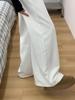 Women's Plus Size High-Waisted White Wide-Leg Jeans - Spring New Arrivals, Slimming Loose Fit for Pear Shape Body, Floor-Length.