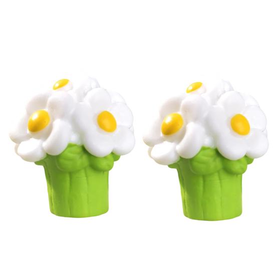 

2Pcs Miniature Potted Flower Figurine Mini Floral Plants Vehicle Resin Statue Ornament Dollhouse Fairy Garden Micro Landscape Decoration B