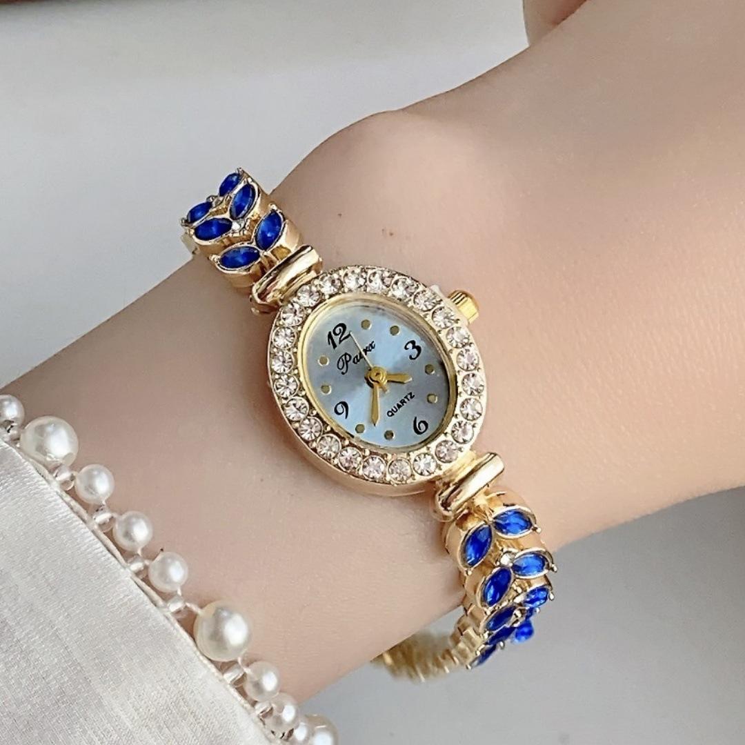 

Mermaid Watch Women s Student Niche Light Luxury Women s Small Exquisite High-end Watch Bracelet Women s Watch синий