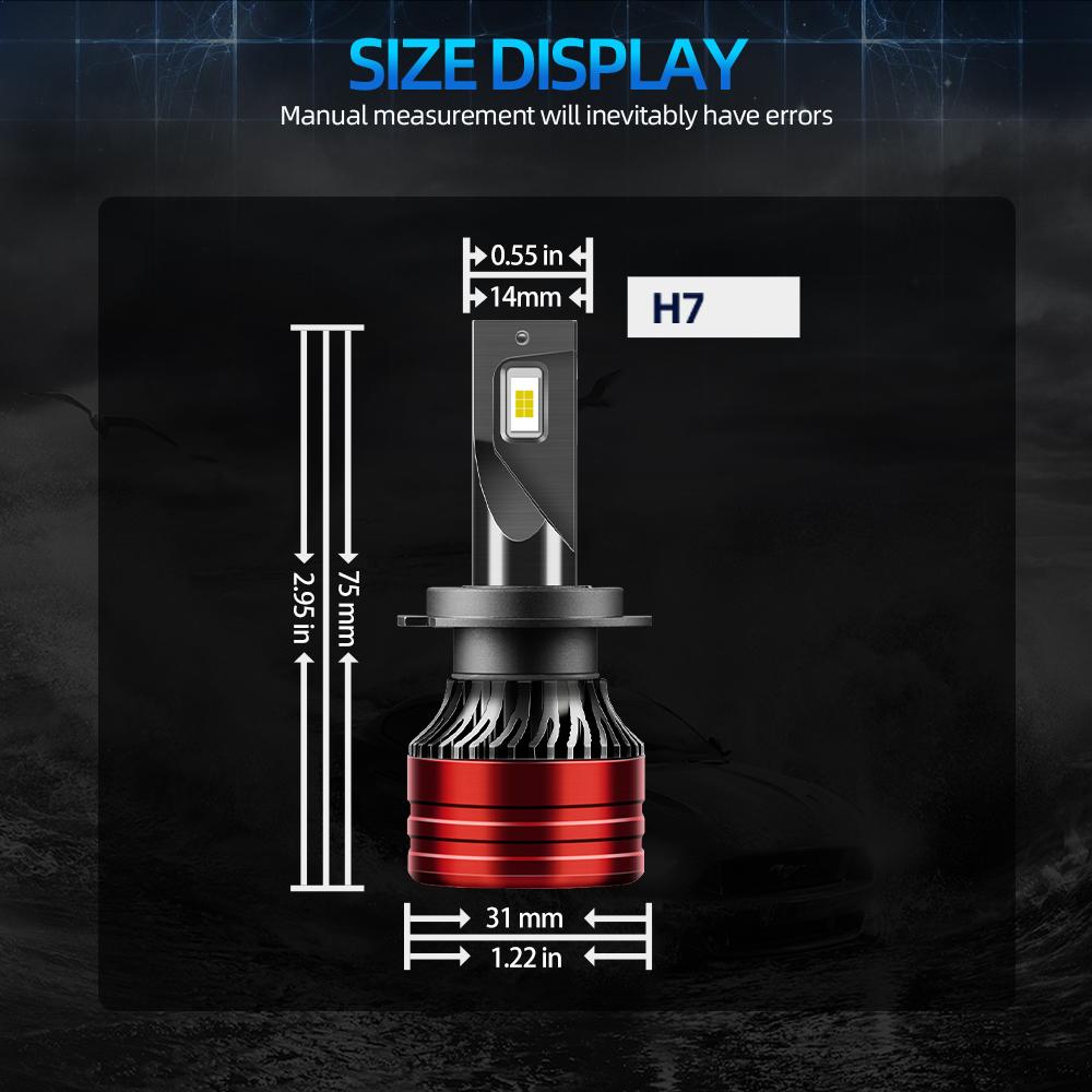 

9005 9006 H1 H11 H7 880LED Headlight 9007 H4 H13 Hi/Lo Beam Bulb 400% Brighter LED Conversion Kit 6000K White Light Bulbs