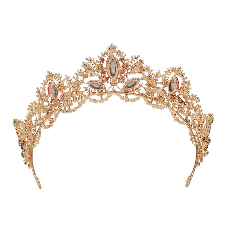 Retro Crown Bride Crown Wedding Baroque Queen Big Crown Wedding Dress Accessories Headdress