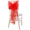 Sheer Organza Chair Sashes 275cm Wedding Chair Bows Back Veil Chair Cover Sashes for Bridal Shower Party Banquet Event 10Pcs Set