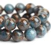 4 6 8 10 12mm Natural Stone Beads Blue Golden Color Stone Round Loose Beads For Jewelry Making DIY Bracelet Necklace Accessories