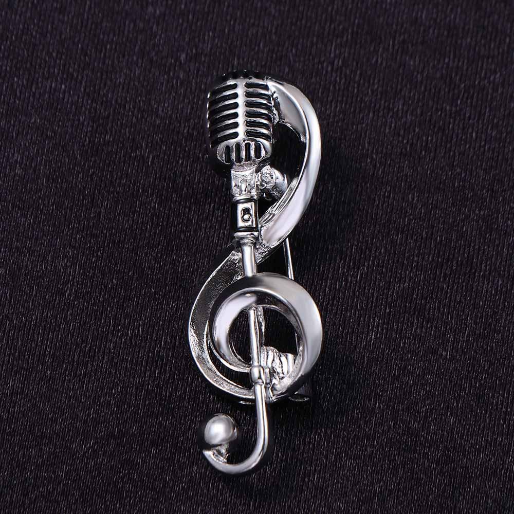Concert Lapel Pin Lapel Brooch Music Note Brooch Enamel Pin Microphone Brooches Brooches Pin