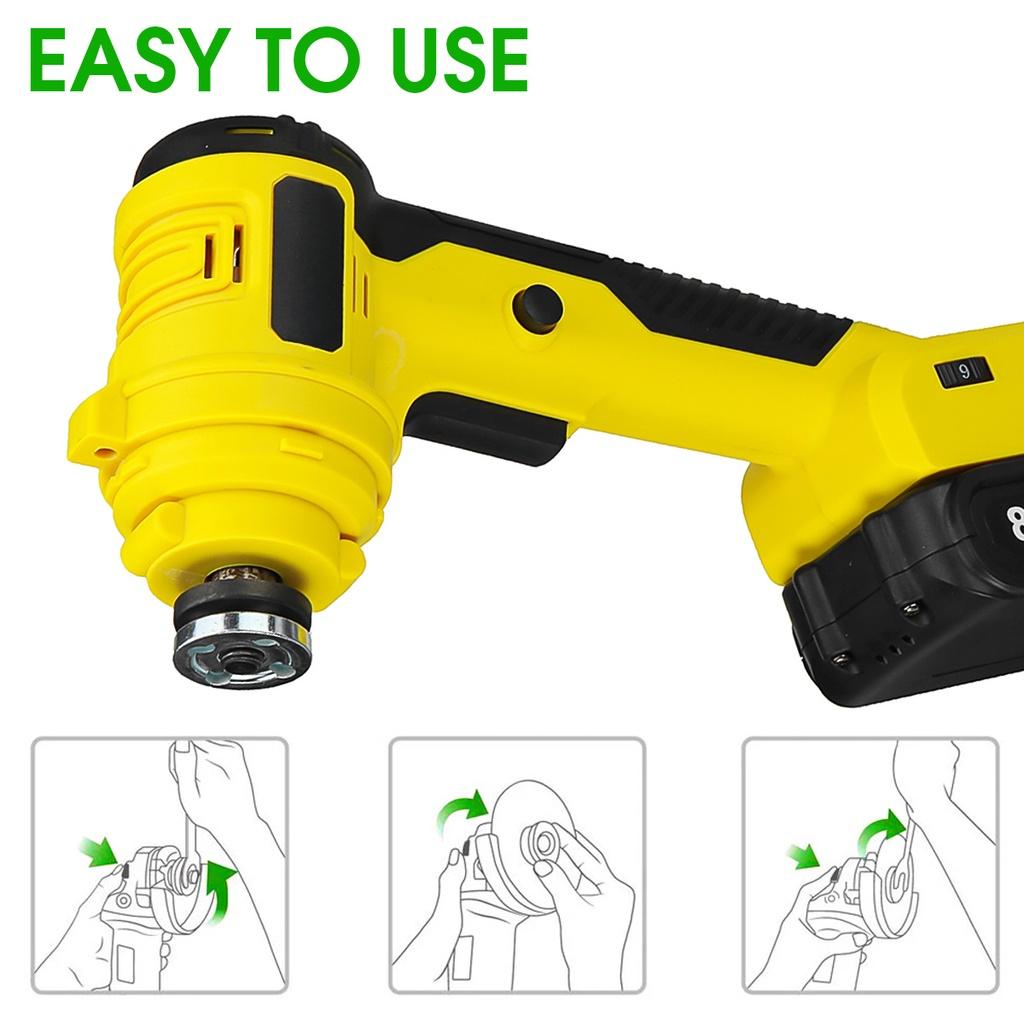 Electric Mini Angle Grinder Adjustable Speed Li-ion Battery Cutting Power Tool For 18V Battery 10000RPM 88VF 1580W