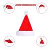 Chapeau de père noël avec pompon en peluche doux et pelucheux, réutilisable, pour adultes et enfants, pour toute la famille, festif, rouge et blanc, accessoire de Costume de fête