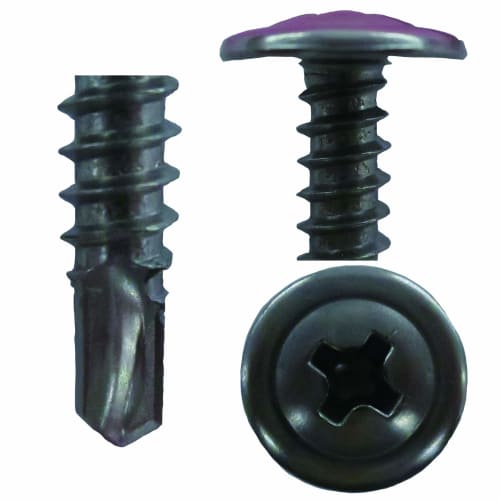 DAIDOHANT YAIBA Stainless Steel Self-Drilling Screws with Thin Washers (Nominal Diameter D) 4mm X Length L 16mm X Head Diameter D 10.8mm (50 Pieces) 1