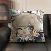 Barbara Cute Cute Genshin Impact Cushion Cover Natural Linen Organic Fabric Double-Sided Printing Sofa Home Decor Pillow Case
