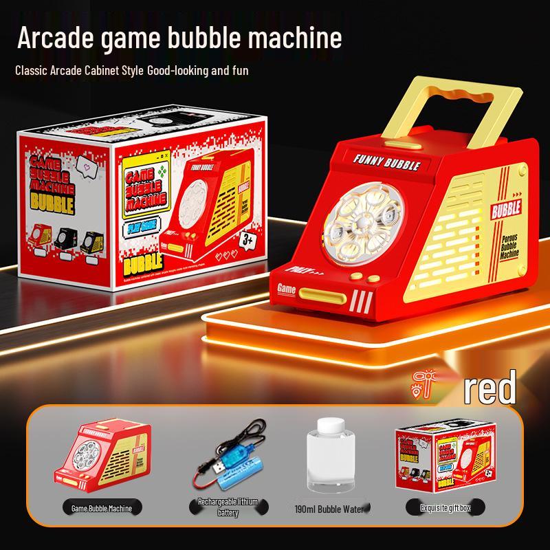 Автоматический пулемет-мыльные пузыри Аркадная игровая игрушка для детей