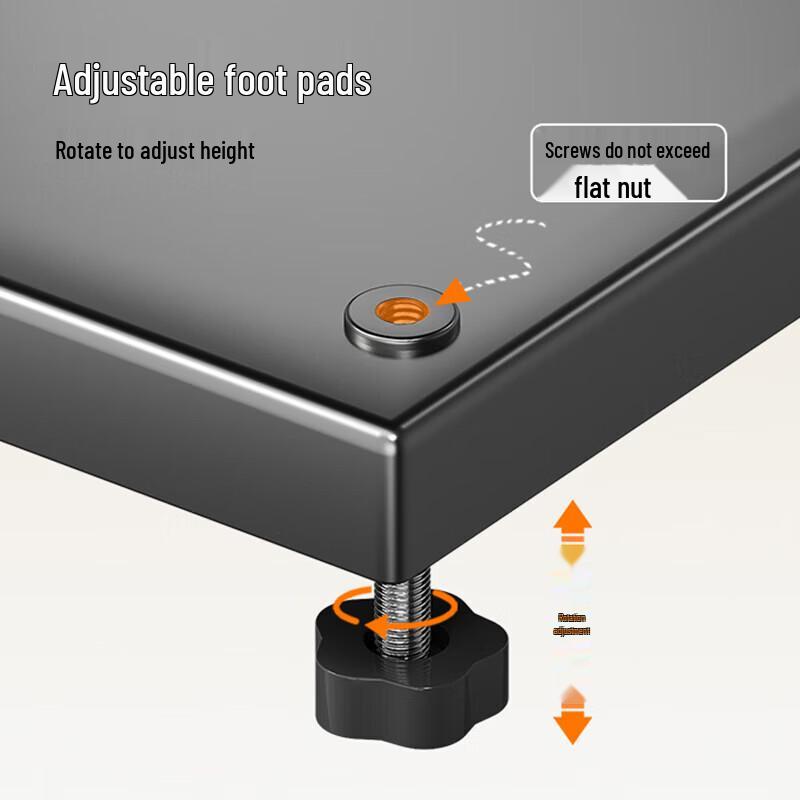 maxcook 3-Tier Adjustable Carbon Steel Kitchen Pot Rack