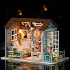 Zhiquwu DIY Forest Blue Time House with Dust Cover - Upgraded Version