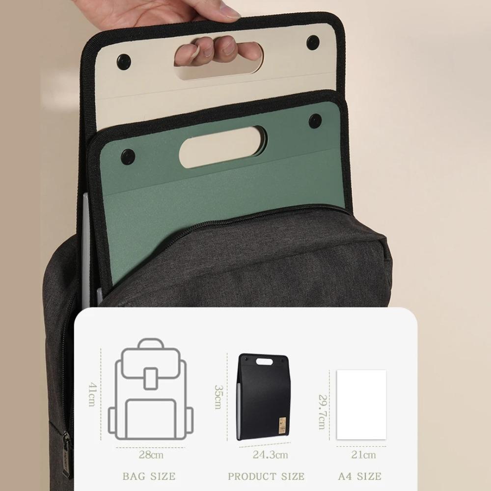 Briefcases A4 Vertical Folder PP Material A4 File Storage Bag  Document Organizer