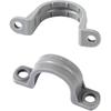 50Pcs 1/2 Inch PVC Pipe Straps, 2 Holes Plastic Conduit Strap Pipe Clamps Supports, Conduit Clamp Pipe Mounting Bracket Clips for PVC Pipes Conduit