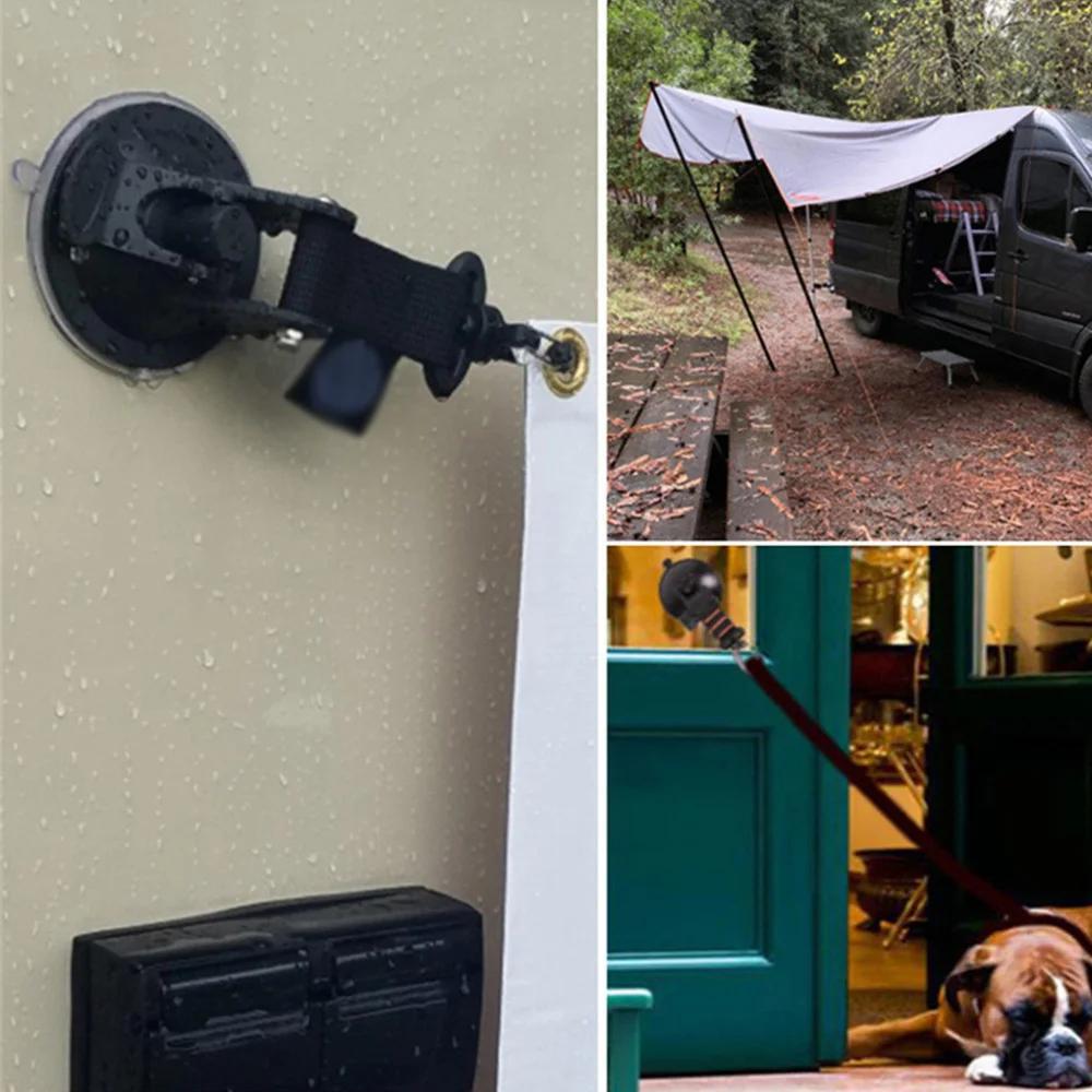 4 buc Ventuze pentru cort auto Catarama laterale rotunde/triunghiulare Ancore pentru marchiză în aer liber Ventușe pentru cort ancora cârlig de fixare