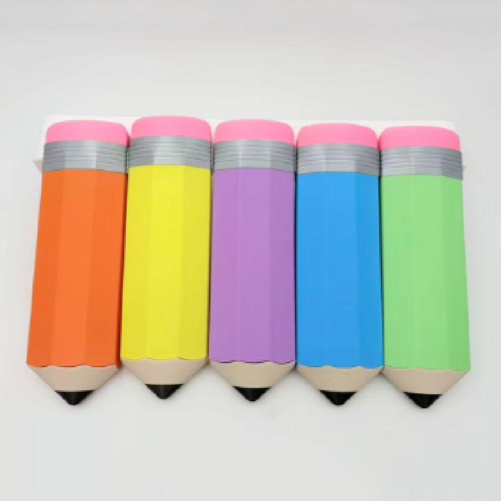 Pencil-shaped Pencil Case Creative Pencil Organizer Multifunction Stationery Box  Gift for Kid