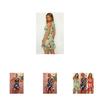 Luxurious Us Summer Women's Boho Sleeveless Beach Midi Dress With Floral Print For Every Occasion In Sizes S-xl