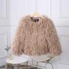 Fashion Luxury Cropped Faux Fur Coat Women's Winter Ins Hot Fluffy Short Faux Fur Jacket Street Style Warm Outwear