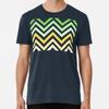 Chevron Pattern - Green and Yellow  S To 5XL Made In the AU/USA T-Shirt
