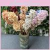 Artificial Pagoda Hydrangea Bouquet Wedding Photo Props Luxury Table Decor Faux Flower Stems 77 Chars