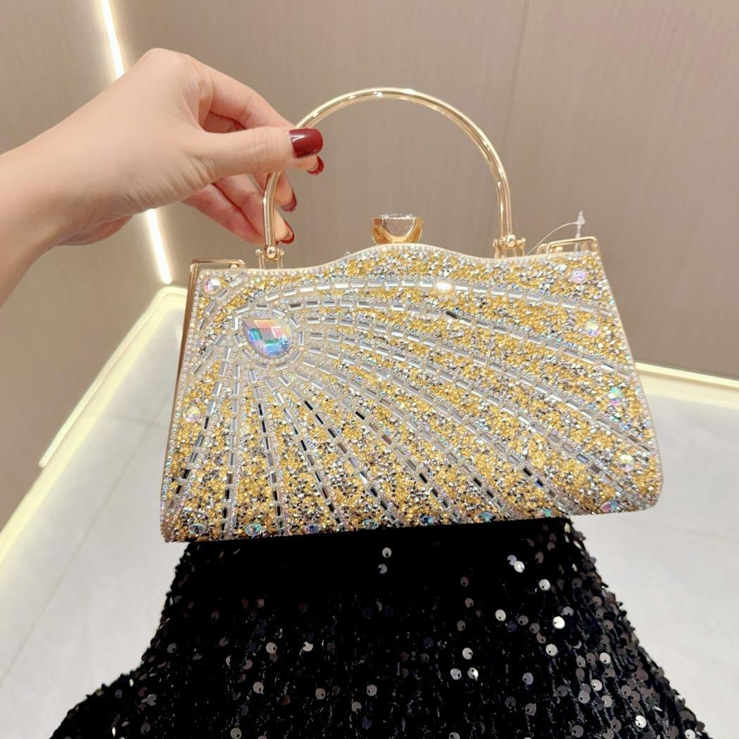 

New Diamond Encrusted Handbag золотой