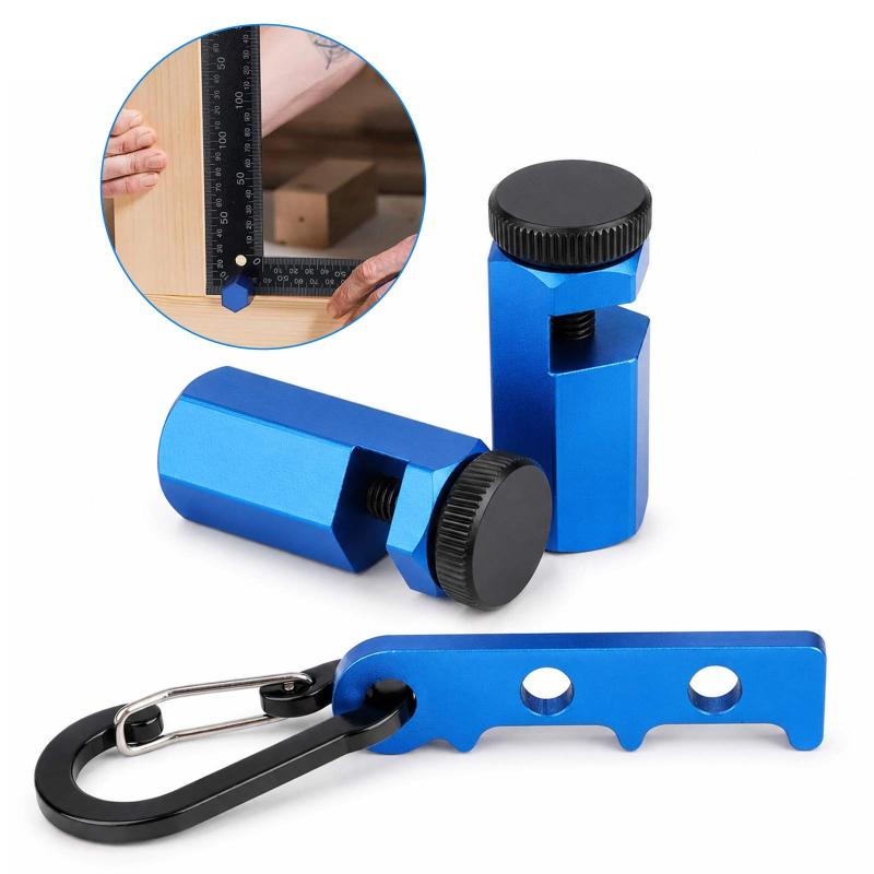 2Pcs Stair Gauge Blocks Set Lightweight Framing Square Stop Portable Saw Guide for Hobbyist Woodworking Small Projects