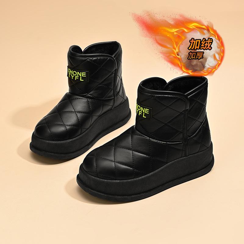 Snow boots women's 2025 winter new women's shoes short tube thermal cotton shoes piled thickened shoes women's boots shoes women's MX7807